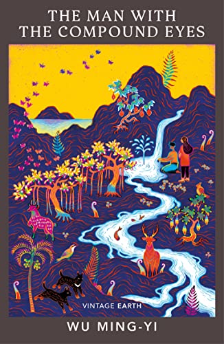 Book cover illustration features a vibrant landscape with a winding river, trees, and animals.