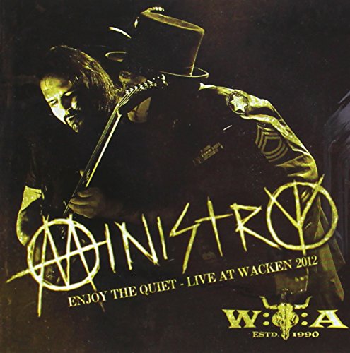 Ministry album cover: man with hat, band logo, and Wacken festival emblem.