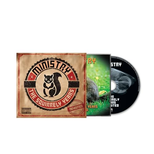 Ministry album "The Squirrely Years Revisited" CD case and disc shown.