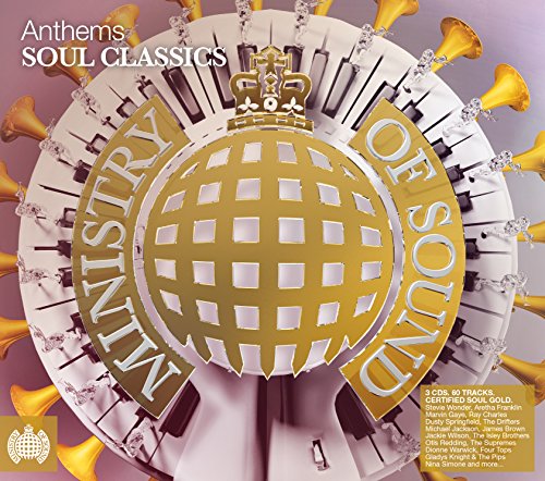 Ministry Of Sound “Anthems Soul Classics” CD cover with gold crown detail.