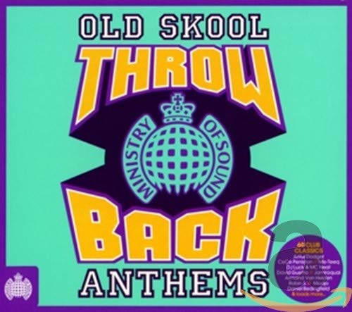 CD cover for “Ministry Of Sound: Throw Back” with colorful text and logo.