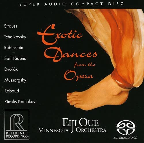 CD cover: dancer’s feet and draped fabric, text “Exotic Dances.”