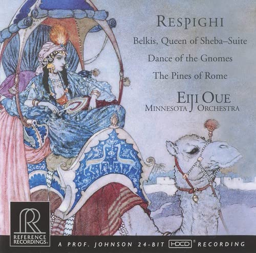 CD cover: ornate illustration of a queen with a camel and city.