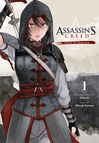 Assassin's Creed manga cover featuring Shao Jun, a hooded female assassin.