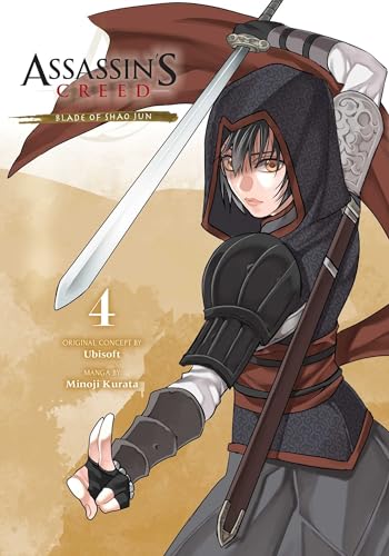 Assassin’s Creed manga cover featuring Shao Jun with a sword, volume 4.