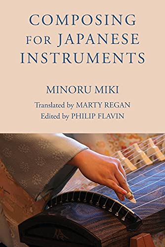 Book cover: "Composing for Japanese Instruments" with a koto image.