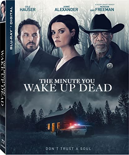 Blu-ray cover for "The Minute You Wake Up Dead" featuring three actors.
