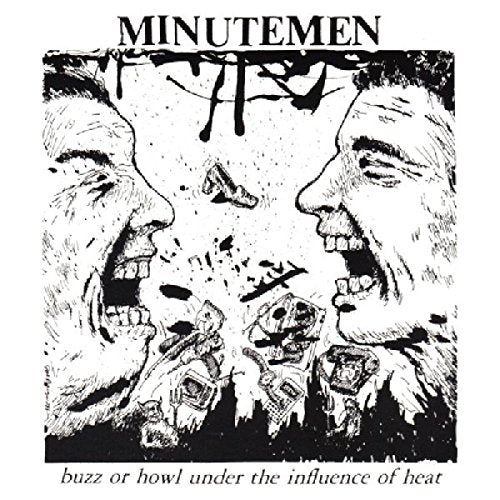 Black and white album cover for Minutemen’s “Buzz Or Howl”.