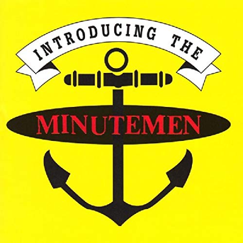 Yellow background with a black anchor and band name "The Minutemen".