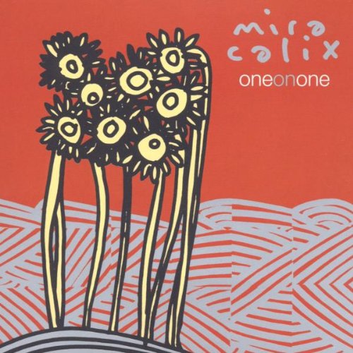 CD cover for Mira Calix’s “One On One” with floral illustration.