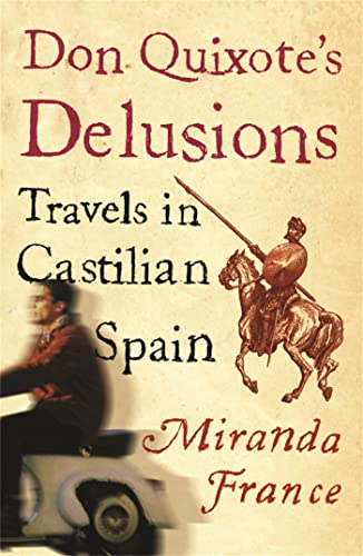 Book cover: “Don Quixote’s Delusions” with knight illustration and motorcycle.