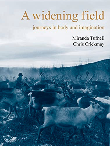 Book cover with reindeer herd and a person on one animal.