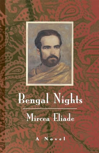 Book cover: portrait of a bearded man over patterned dark red background.
