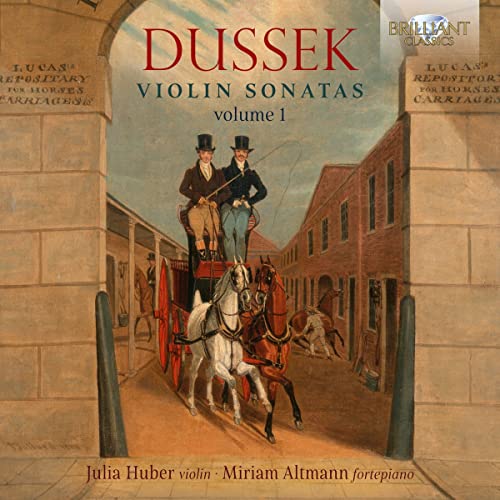 CD cover: historical painting of a horse-drawn carriage and men.