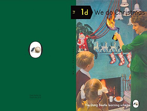 BookBilingual book cover showing a woman lighting Christmas decorations near two children.