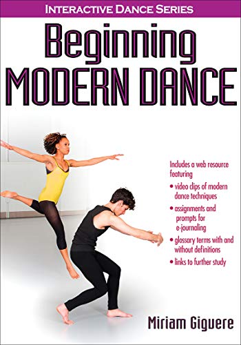 Book cover: “Beginning Modern Dance” with dancers in motion.