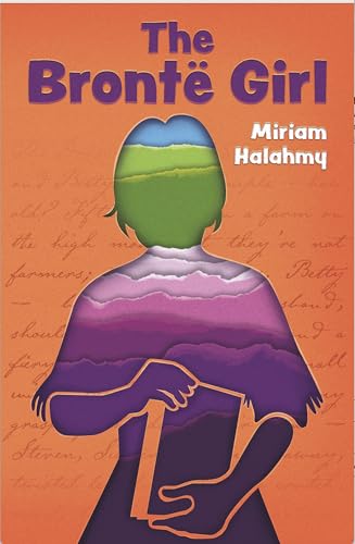 Book cover: "The Brontë Girl" with illustrated figure and orange background.