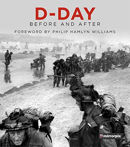 Book cover: "D-Day: Before and After" showing soldiers landing on a beach.