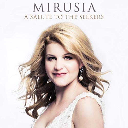 CD cover featuring a portrait of blonde singer Mirusia with earrings.