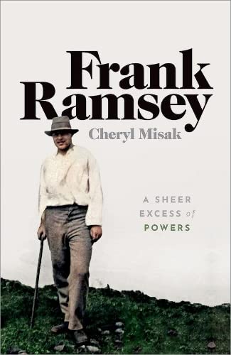 Book cover: portrait of Frank Ramsey with title and author name.