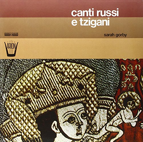 Vinyl record cover: "Canti Russi E Tzigani" with folk art illustration.