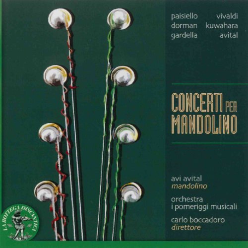 CD cover: green background with stylized mandolins and gold text.