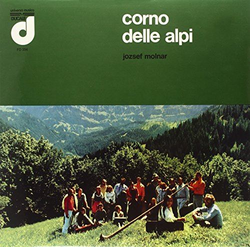Album cover: group of people with alpine horns in a mountain landscape.