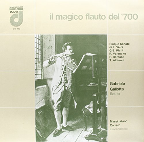Vinyl record cover depicting a man playing a flute in a vintage setting.