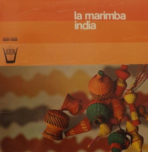 Vinyl record cover: “La Marimba India” with woven ornaments.