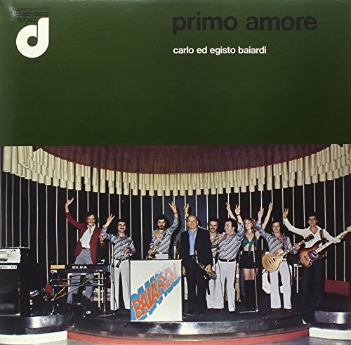 1970s album cover featuring a band performing on a stage with green backdrop.