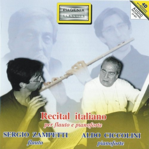 CD cover featuring flutist Sergio Zampetti and pianist Aldo Ciccolini.