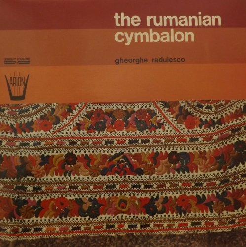 Vinyl record cover: "The Rumanian Cymbalon" with floral embroidery design.