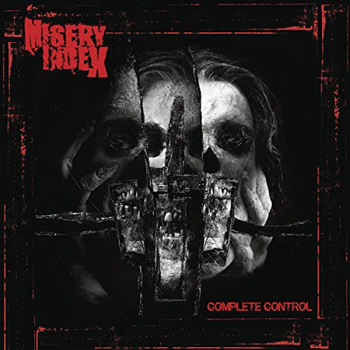 CD cover for Misery Index’s “Complete Control” featuring a distorted face.