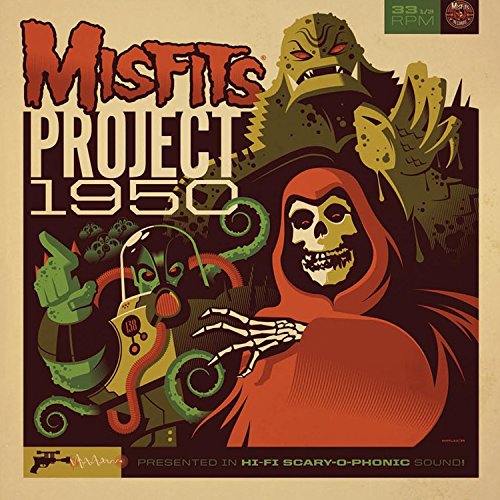 Misfits "Project 1950" vinyl album cover featuring sci-fi horror imagery.