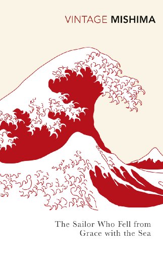 Book cover: red wave illustration over white, title and author text below.