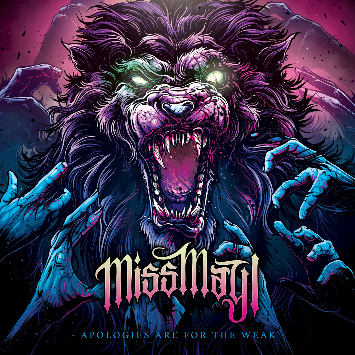 CD cover art: a snarling, monstrous face with clawing hands.