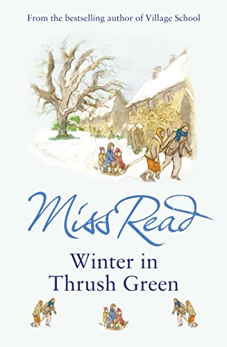 Book cover: snowy village scene with people and a large tree.
