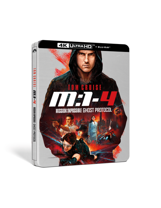 Steelbook Blu-ray case for “Mission: Impossible – Ghost Protocol” featuring Tom Cruise.