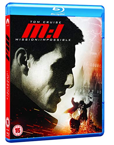 Blu-ray case for "Mission: Impossible" featuring Tom Cruise’s face.