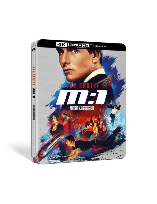 Steelbook Blu-ray case for "Mission: Impossible" featuring Tom Cruise.