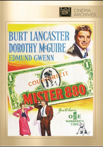 Mister 880" DVD cover featuring Burt Lancaster and Dorothy McGuire.