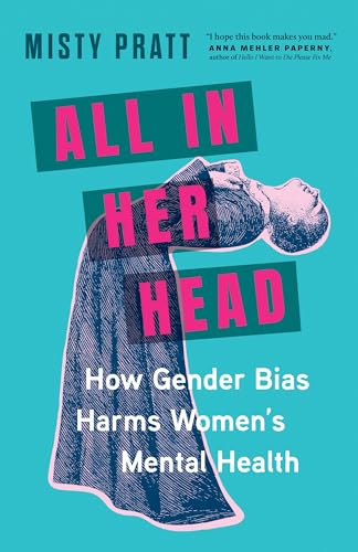 Book cover with a woman’s head and shoulders tilted back, teal background.