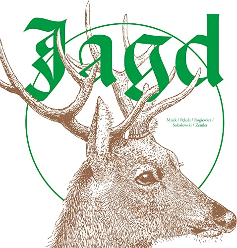 Vinyl record cover with a detailed illustration of a stag’s head.