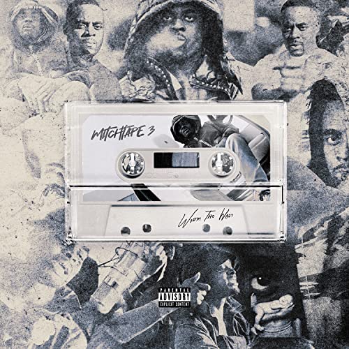 CD cover for “Mitchtape 3” featuring a cassette tape and portraits.