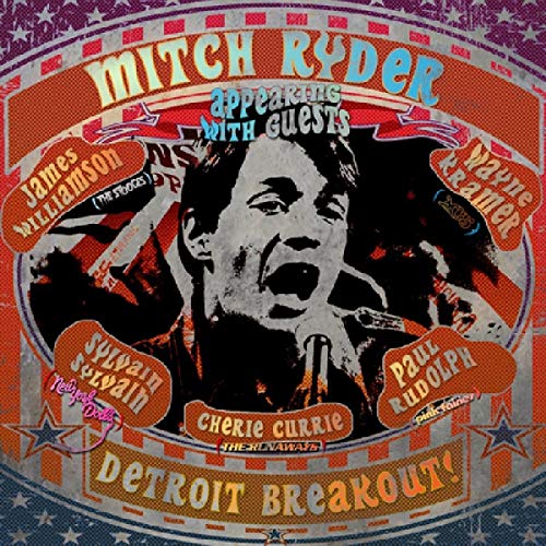 Album cover for Mitch Ryder’s “Detroit Breakout!” featuring a black and white portrait.