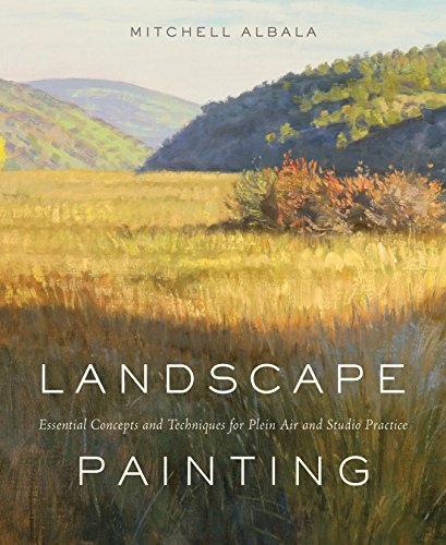 Book cover featuring an oil painting of a golden grassy field with distant hills.