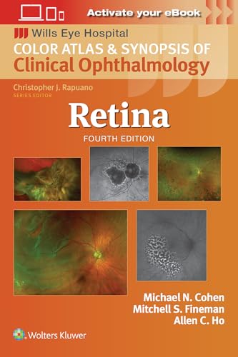Book cover for "Retina," a clinical ophthalmology atlas, fourth edition.