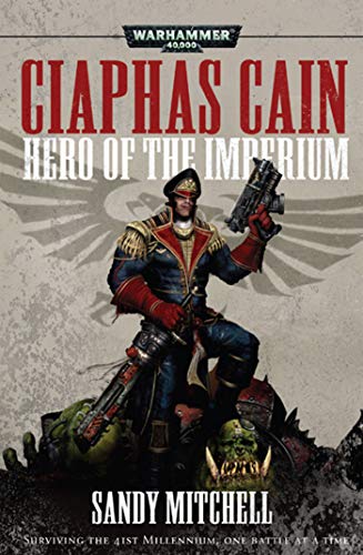 Book cover featuring a uniformed military officer holding a pistol over defeated orc enemies.