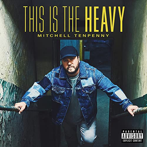 Mitchell Tenpenny album cover: man in denim jacket, gritty urban background.