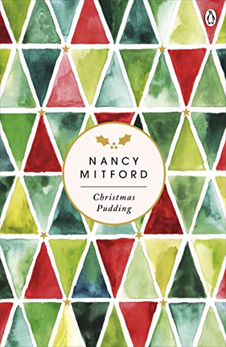 Book cover with triangular Christmas tree pattern and author "Nancy Mitford".